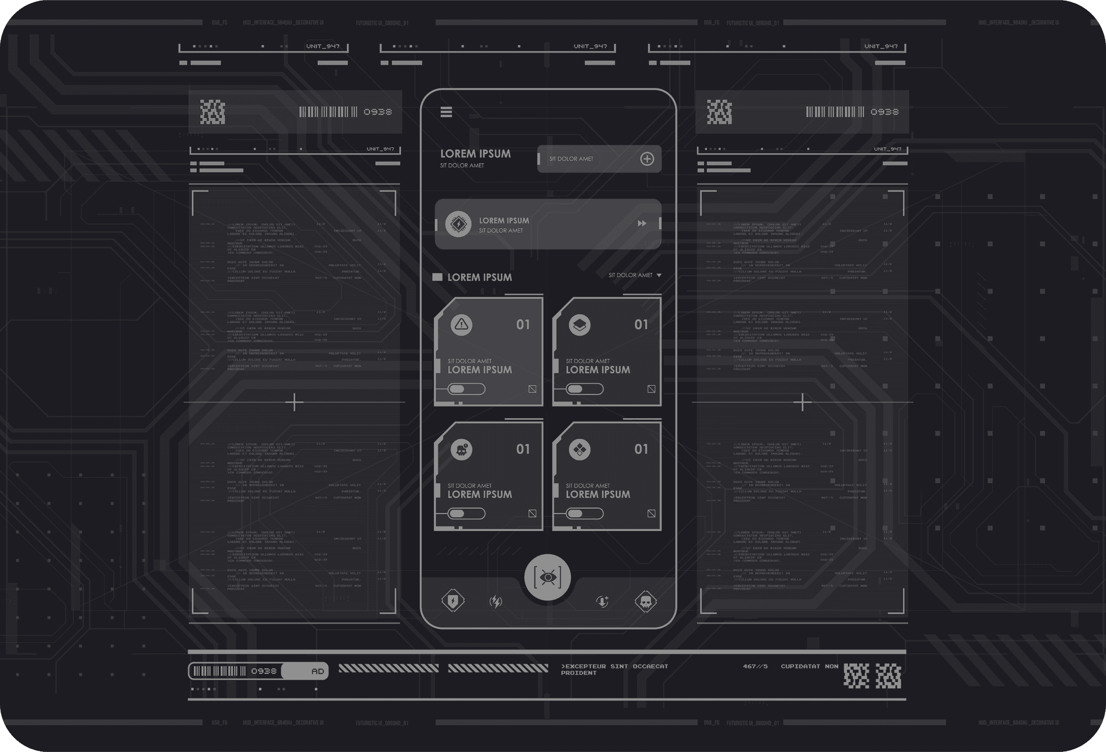 Mobile app wireframe displayed on a digital interface, highlighting UX prototyping and user interface design work.